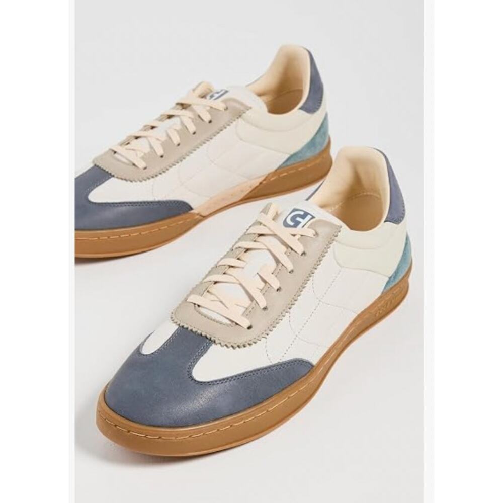Cole Haan Men's Grandpro Breakaway Sneaker White Gray Blue Leather sz 7.5